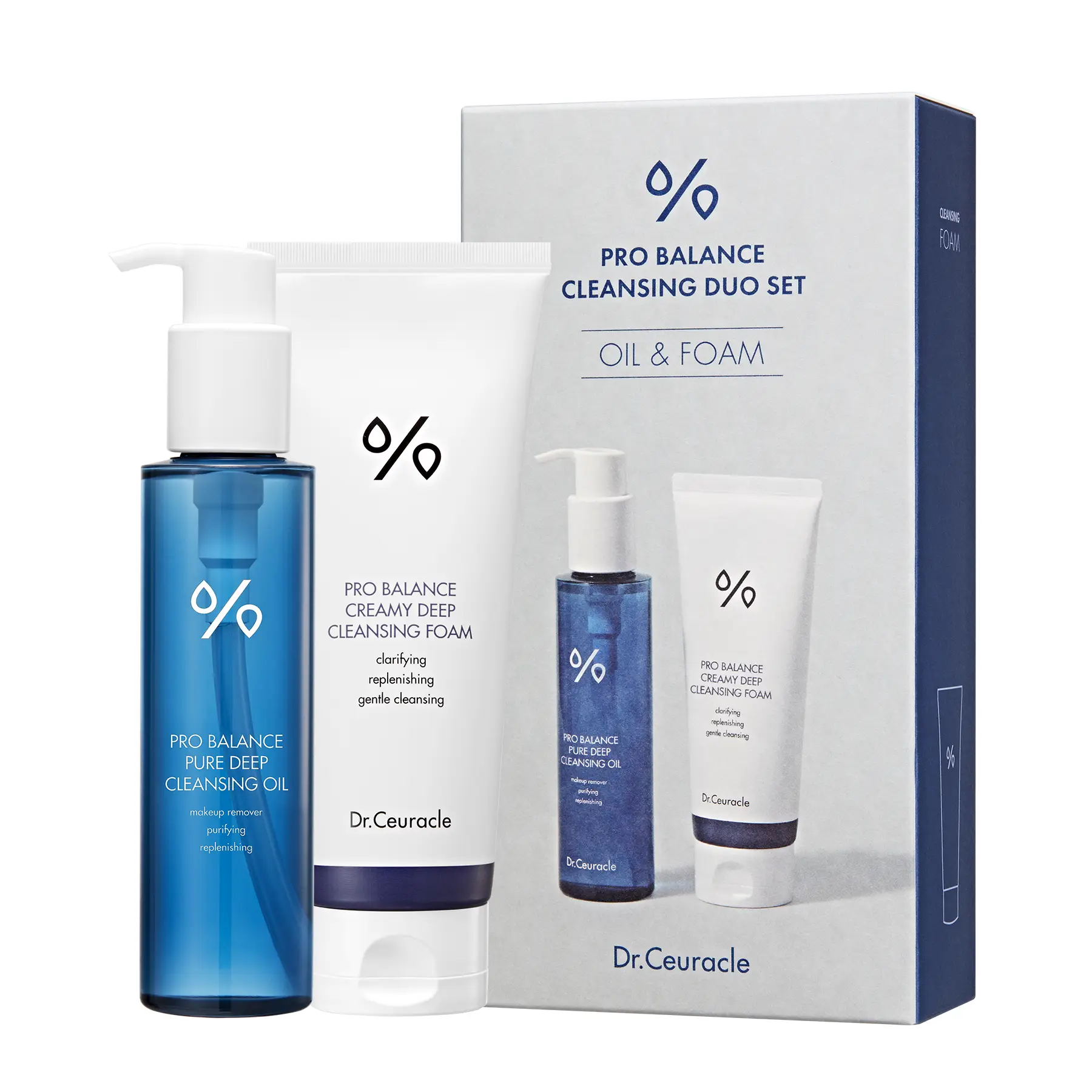 Набор для двухэтапного очищения кожи с пробиотиками Dr.Ceuracle Pro Balance Cleansing Duo Set, 2 в 1