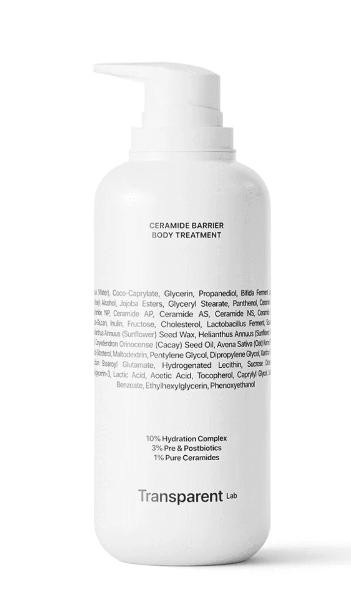 Керамидный барьерный уход за телом TRANSPARENT-LAB CERAMIDE BARRIER BODY TREATMENT 400 мл