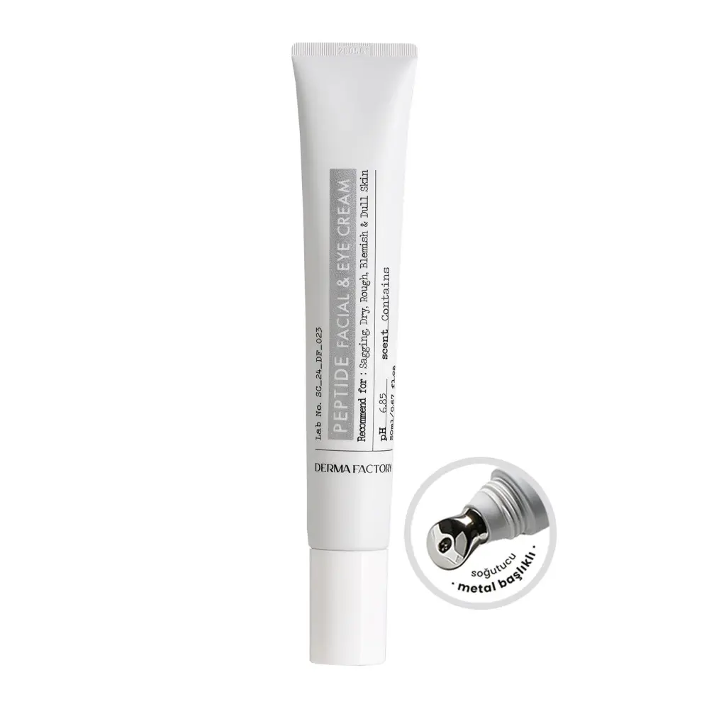 Пептидний крем для очей та обличчя Derma Factory Peptide Facial and Eye Cream, 20 мл