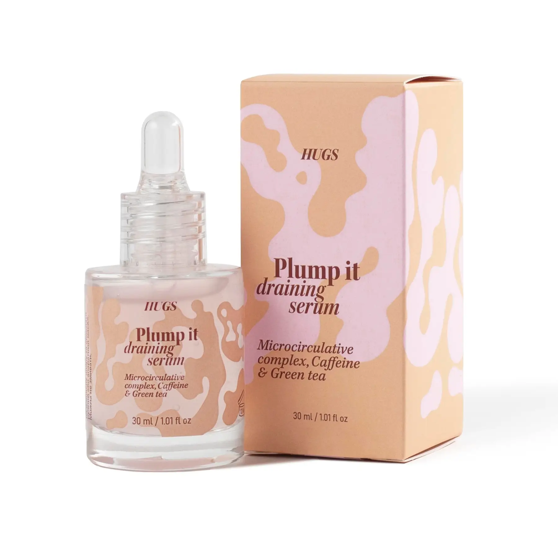 Массажная сыворотка HUGS Plump it! draining serum, 30 мл