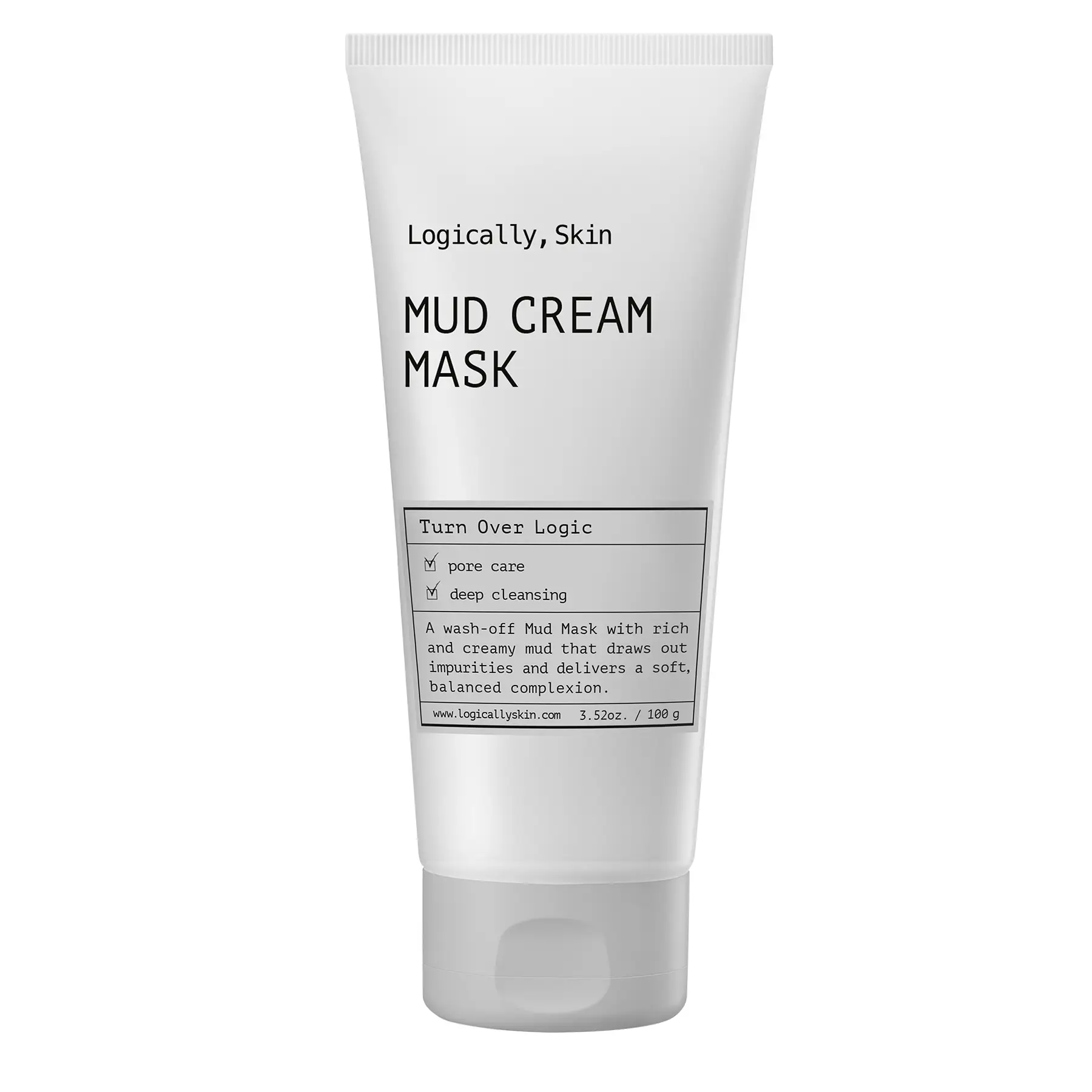 Крем-маска для глибокого очищення пор Logically Skin Mud Cream Mask, 100 г