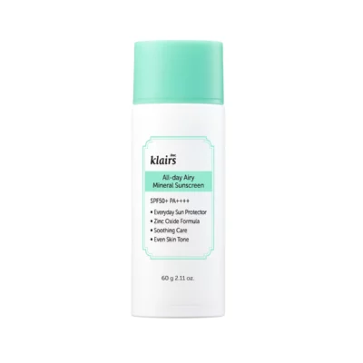 Мягкий минеральный солнцезащитный крем DEAR KLAIRS All-day Airy Mineral Sunscreen - 60 мл