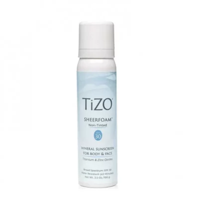 SHEERFOAM BODY AND FACE NON-TINTED<br>Мінеральна сонцезахисна пінка для обличчя та тіла без відтінку до 11.2025