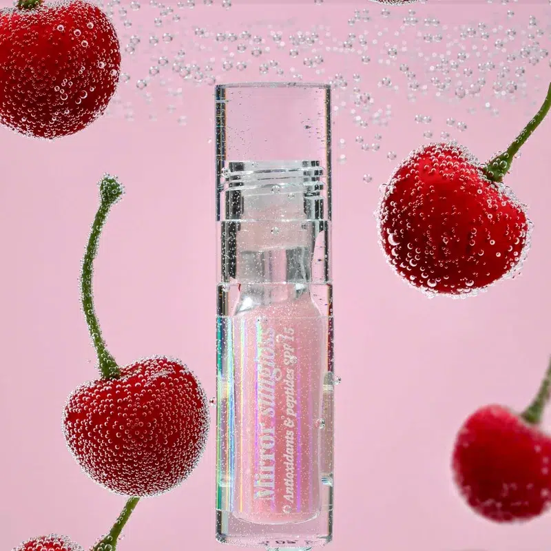 Сонцезахисний блиск для губ Hugs Mirror Sungloss Antioxidants and Peptides SPF 15+ PA++, 5.5 мл