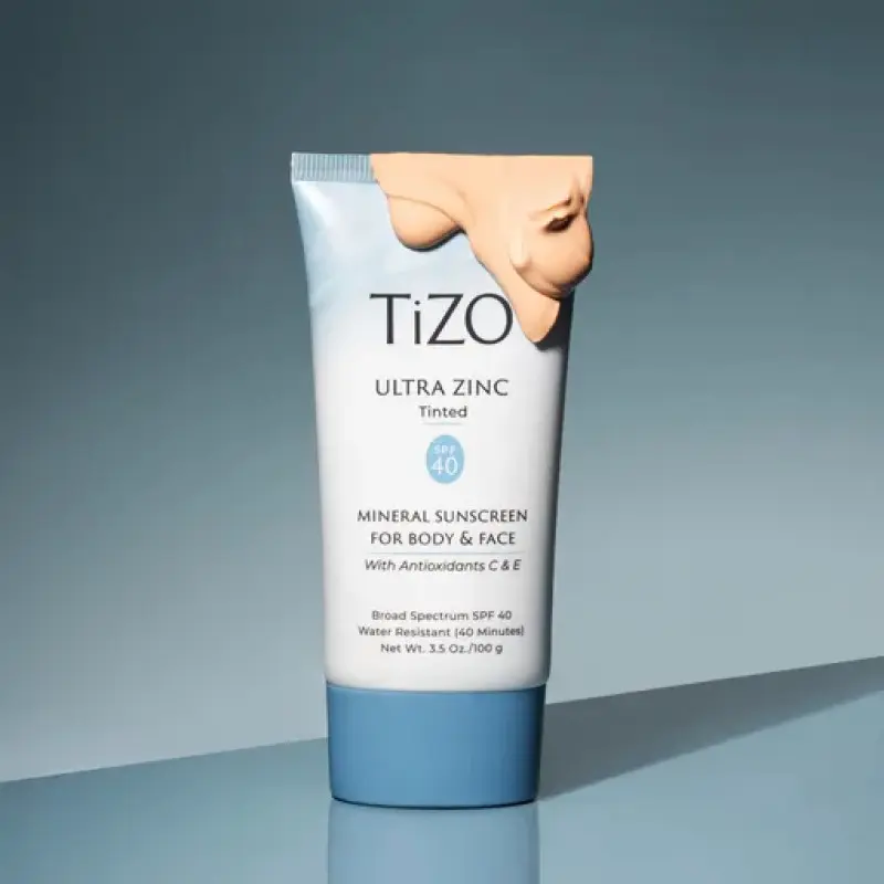 Крем мінеральний сонцезахисний для обличчя та тіла з відтінком TiZO Ultra Zinc Body and Face Tinted SPF 40