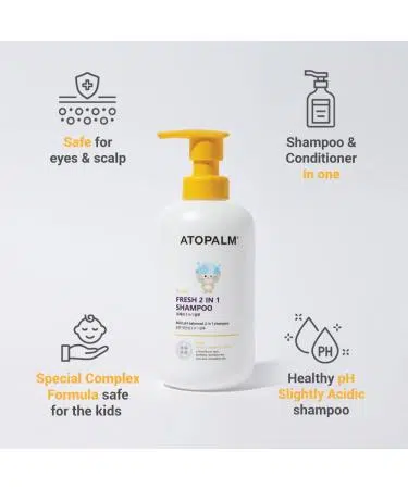 Шампунь для дітей 2 в 1 Atopalm Fresh 2 in 1 Shampoo Kids 460 мл
