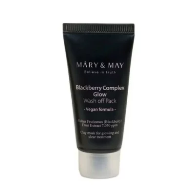 Антиоксидантная глиняная маска с экстрактом ежевики MARY&MAY BLACKBERRY 30 г. Подарок
