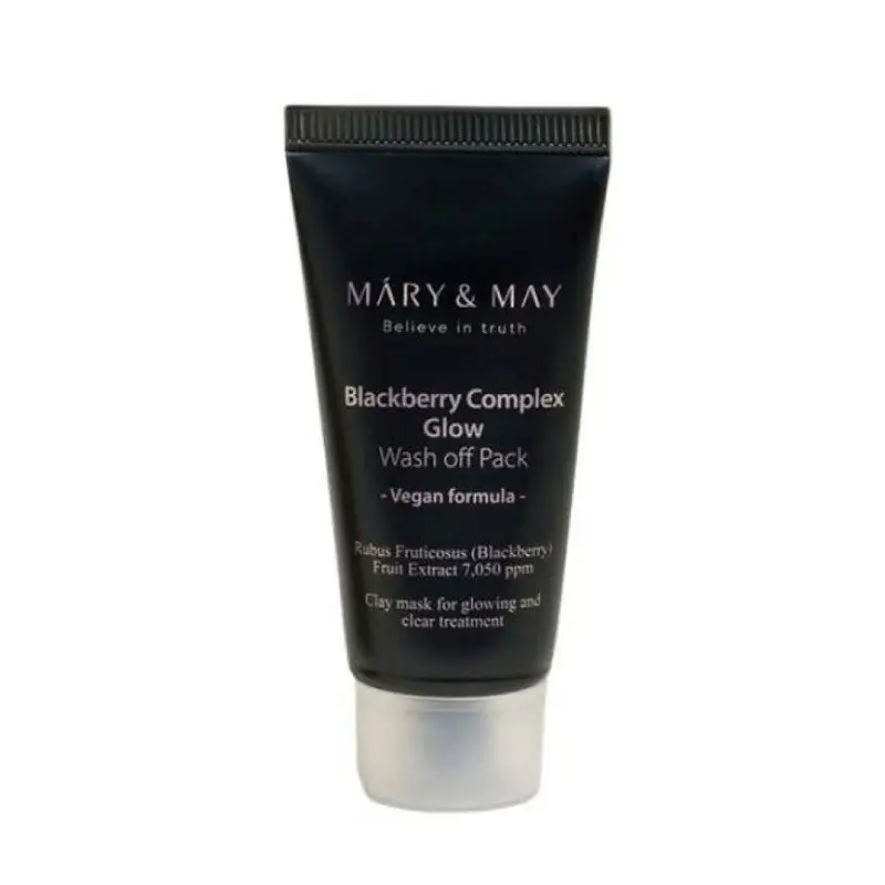 Антиоксидантная глиняная маска с экстрактом ежевики MARY&MAY BLACKBERRY 30 г. Подарок