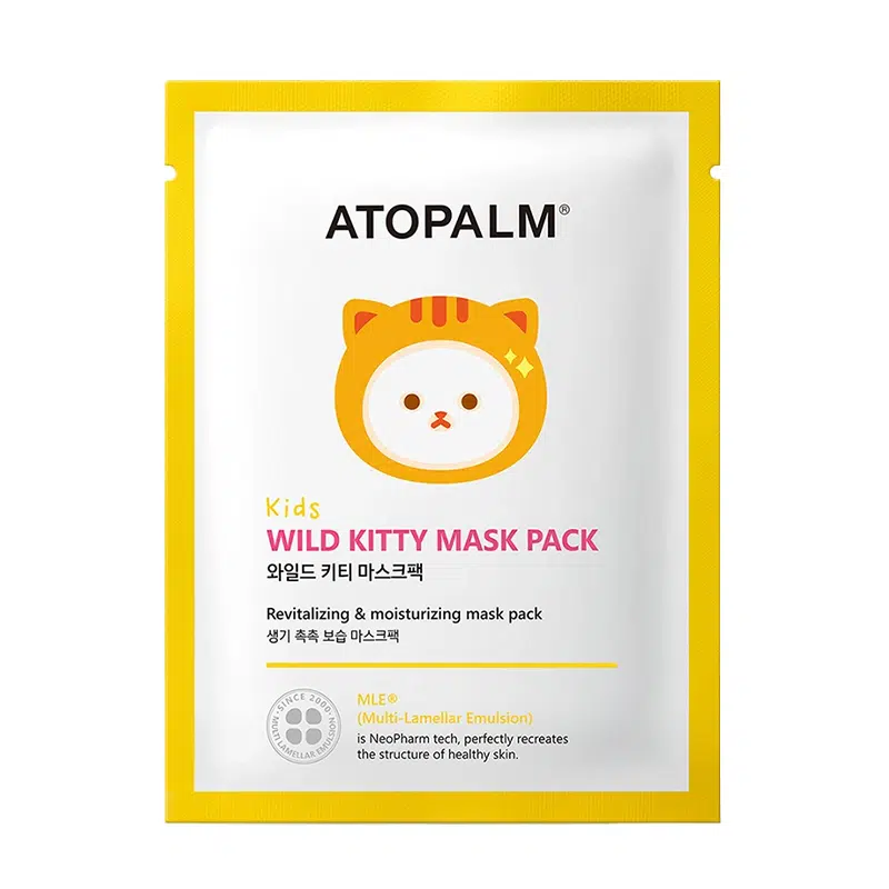 Маска тканевая наполняющая для детей Atopalm Wild Kitty Mask Pack Kids