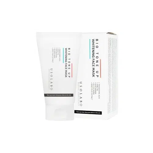 Маска для освітлення шкіри та ефекту миттєвого сяяння USOLAB Bio Tone Up Whitening Mask, 50 мл