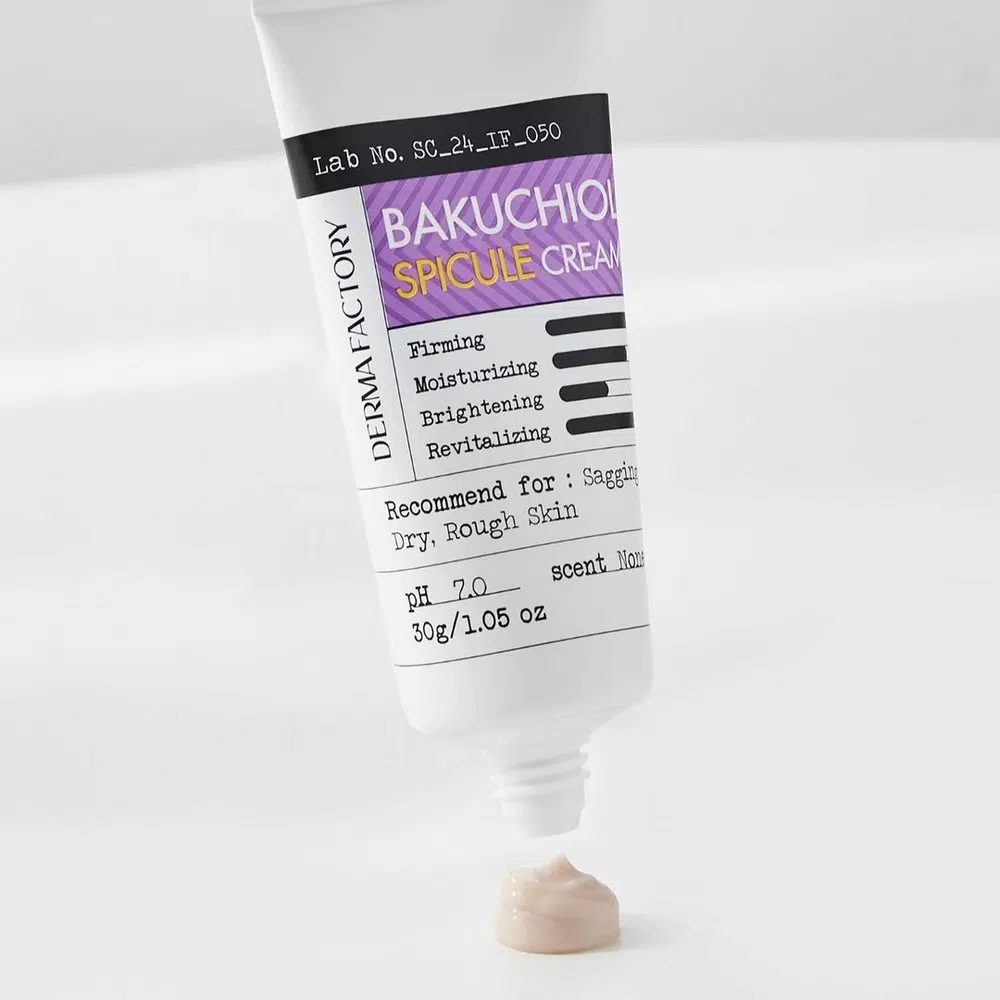 Антивіковий крем з 1% бакучіолу та мікроголками Derma Factory Bakuchiol Spicule Cream, 30 мл