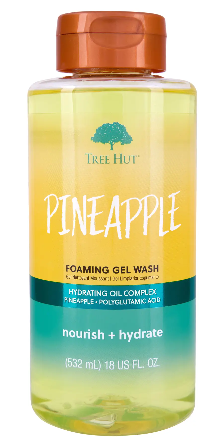 Гель для душа Tree Hut Pineapple Foaming Gel Wash, 532 мл