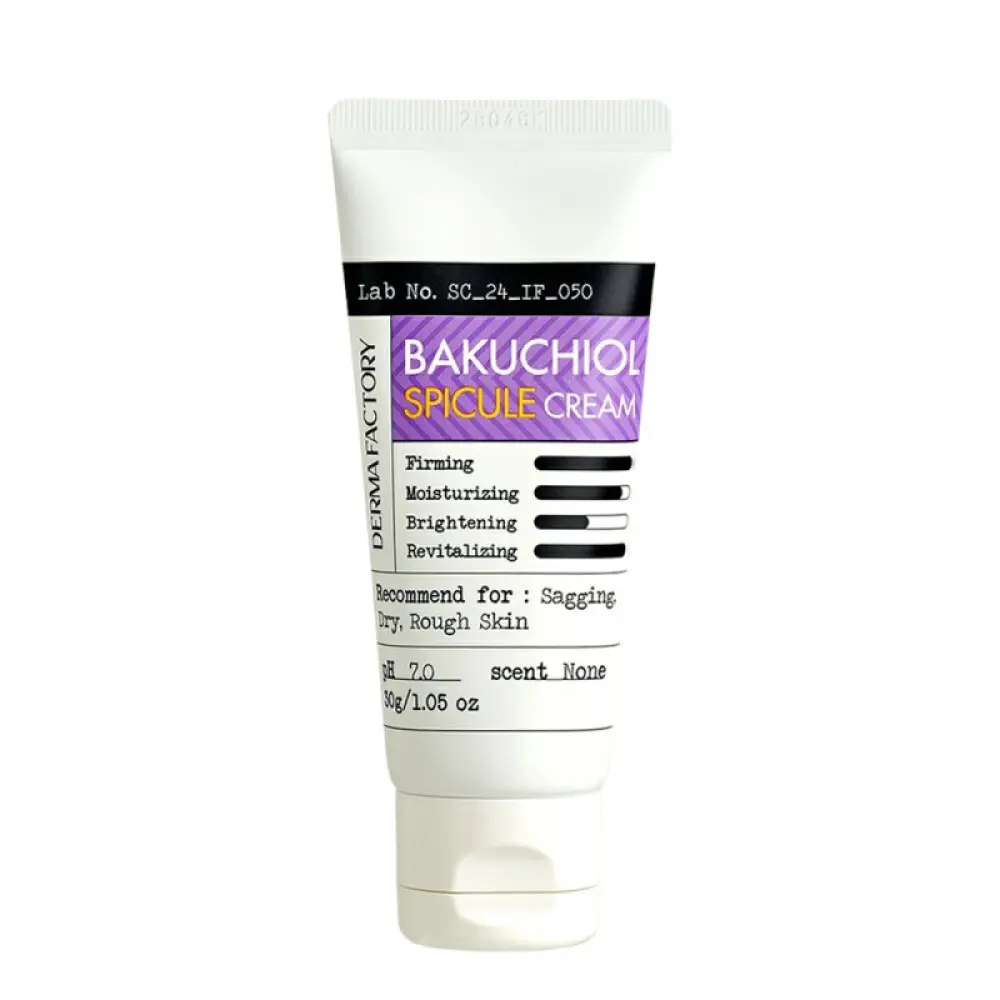 Антивозрастной крем из 1% бакучиола и микроиголками Derma Factory Bakuchiol Spicule Cream, 30 мл