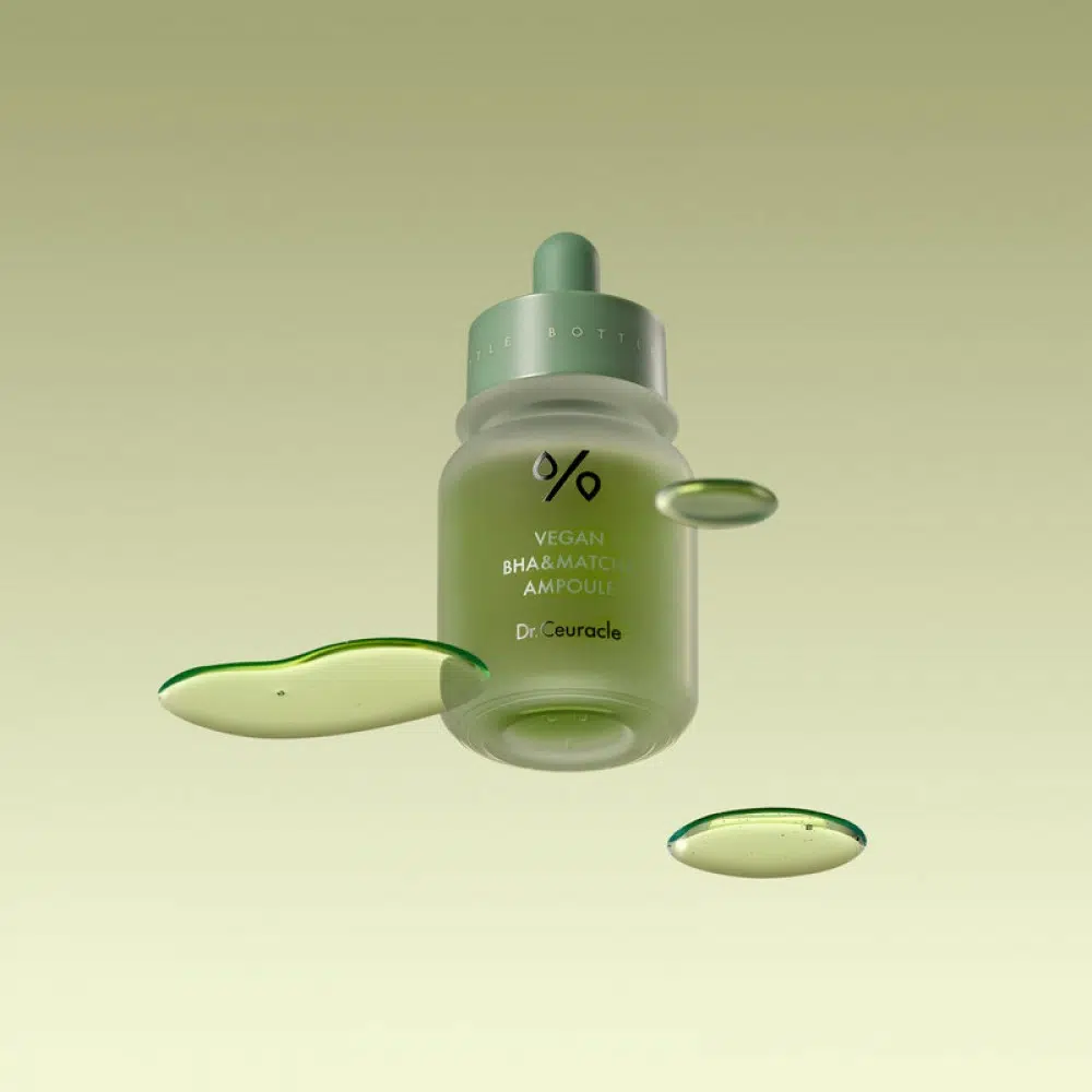Ампульна сироватка з BHA кислотою та екстрактом чаю Матчa Dr.Ceuracle Vegan BHA and Matcha Ampoule, 30 мл