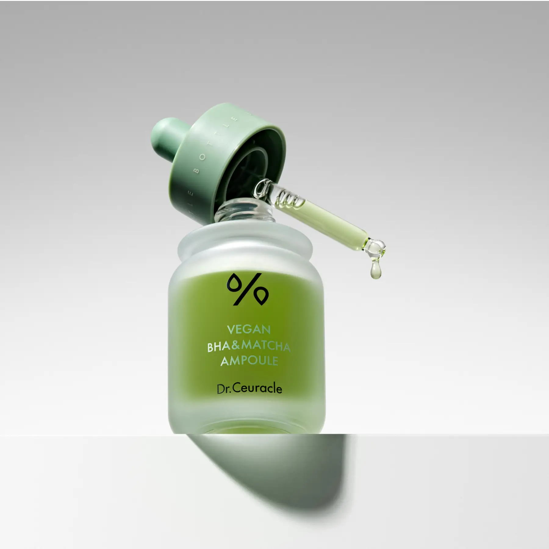 Ампульна сироватка з BHA кислотою та екстрактом чаю Матчa Dr.Ceuracle Vegan BHA and Matcha Ampoule, 30 мл
