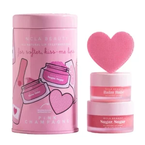 BEAUTY PINK CHAMPAGNE LIP CARE SETПодарунковий набір для догляду за губами «Рожеве шампанське», 3 в 1