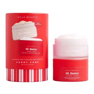 Подарочный набор по уходу за телом «Карамельная конфета» NCLA Beauty Candy Cane Body Care Gift Set, 2 в 1