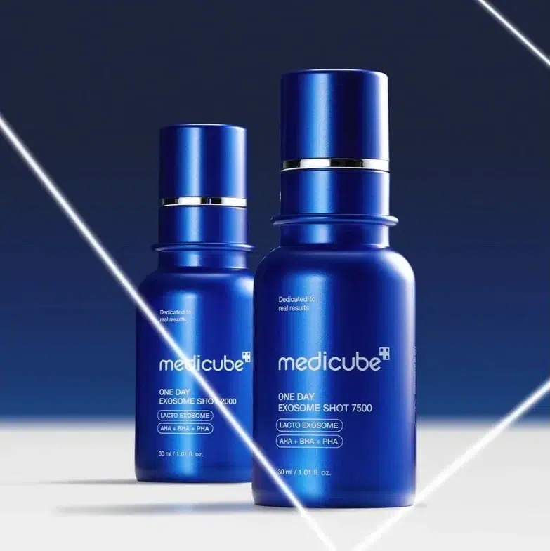 Интенсивная сыворотка с экзосомами и спикулами для сужения пор Medicube One Day Exosome Shot Pore Ampoule 7500, 30 мл
