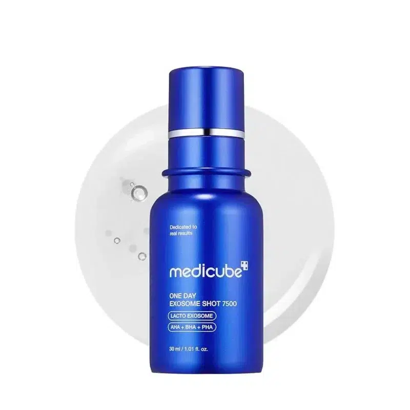 Интенсивная сыворотка с экзосомами и спикулами для сужения пор Medicube One Day Exosome Shot Pore Ampoule 7500, 30 мл