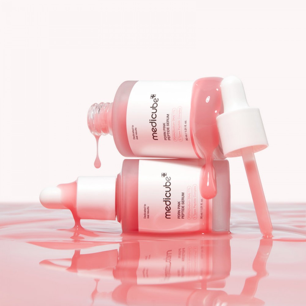 Восстановительная сыворотка с полинуклеотидами и пептидами Medicube PDRN Pink Peptide Serum, 30 мл