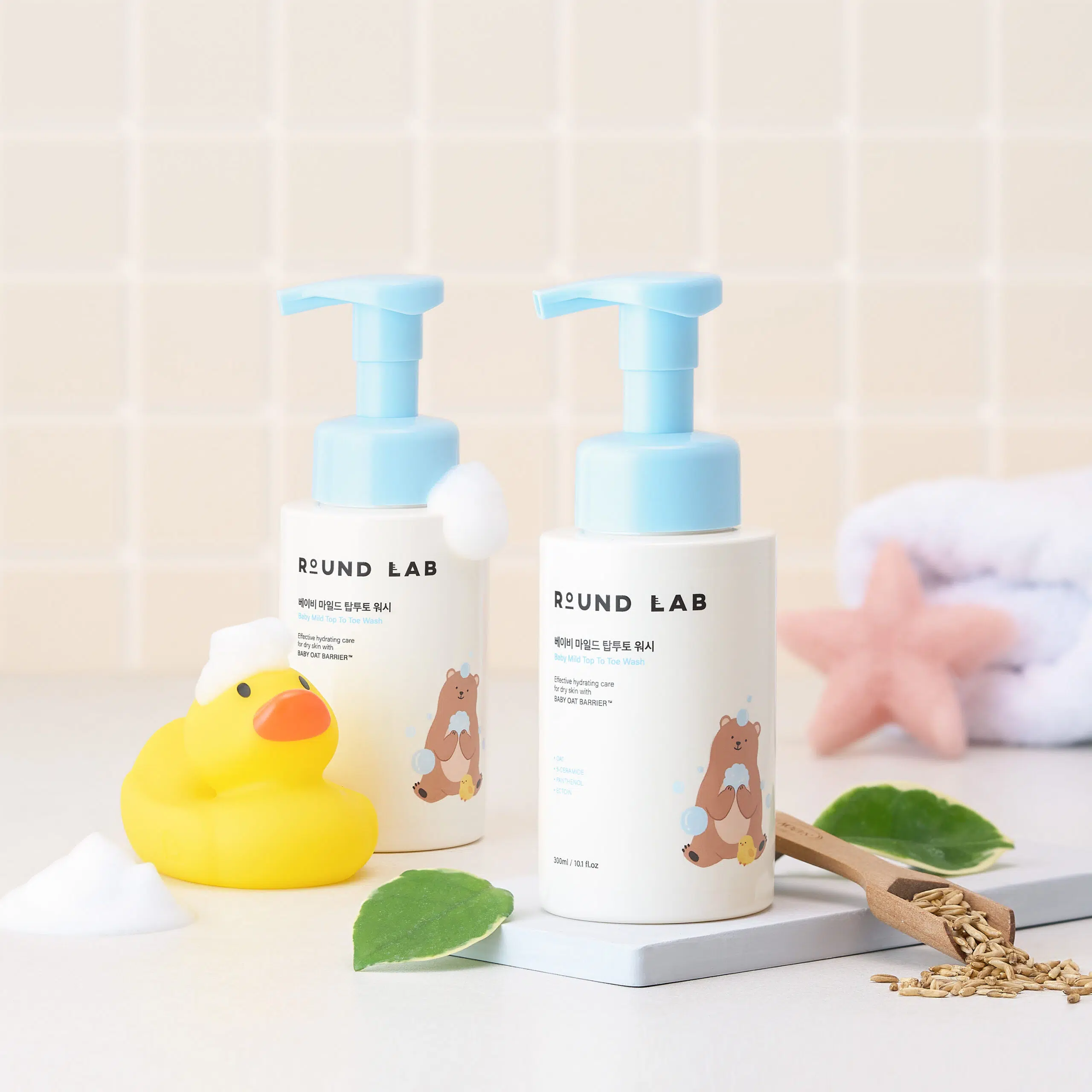 Детская пенка для купания Round lab Baby Mild Top To Toe Wash, 300 мл