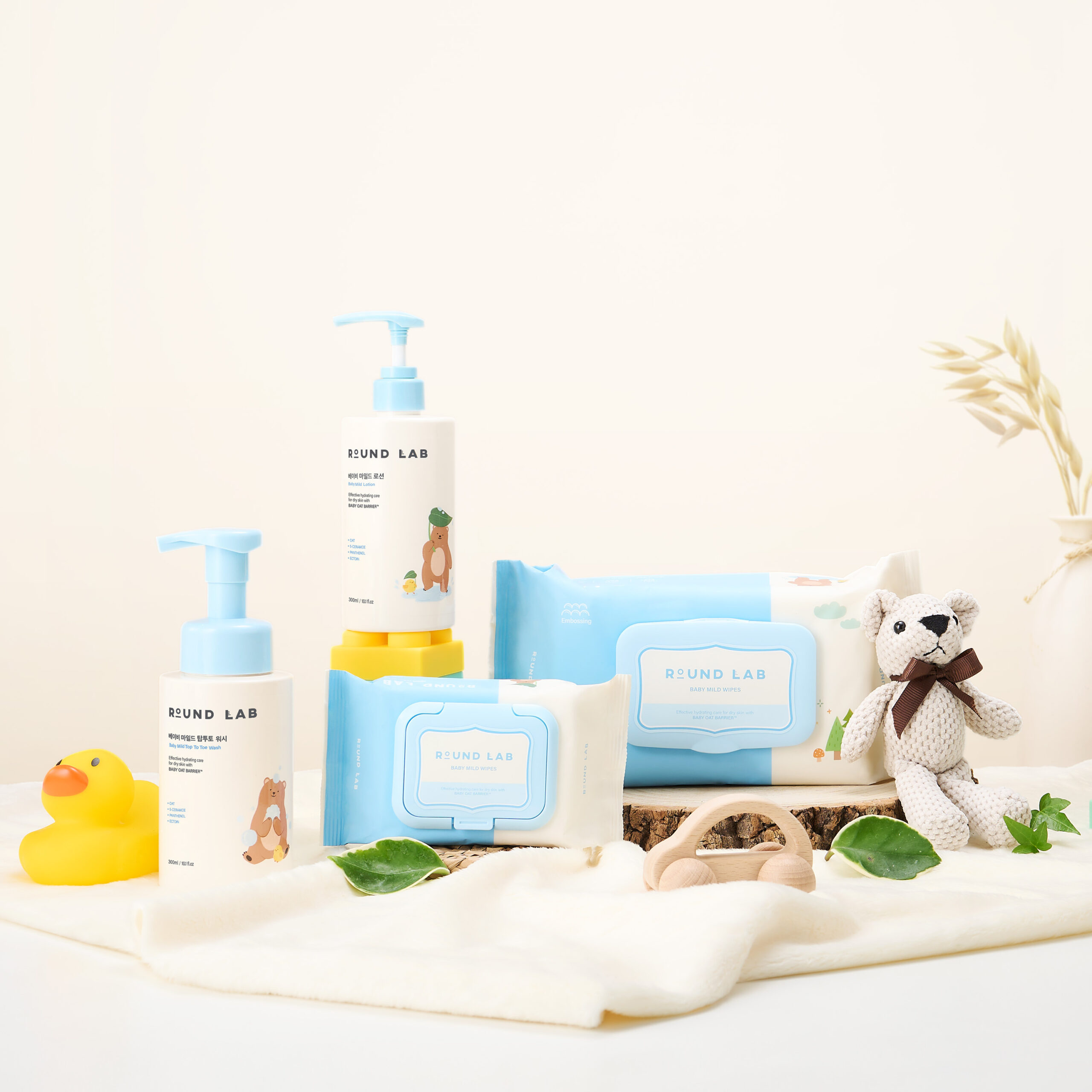 Дитячі очищувальні серветки Round lab Baby Mild Wet Wipes