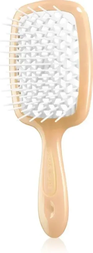 Гребінець міні - персикова з білим