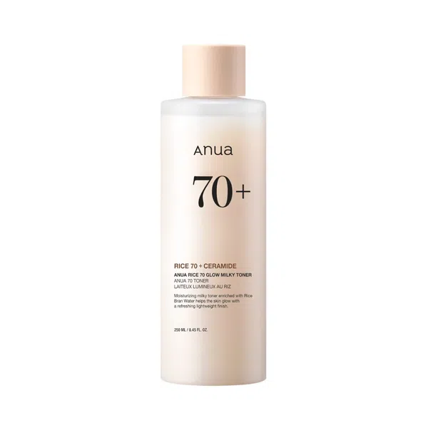 Питательный тонер на рисовой воде для сияния кожи Anua Rice 70 Glow Milky Toner, 250мл