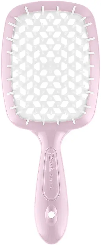 Гребінець міні Janeke Superbrush Small - рожева з білим