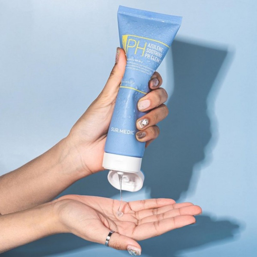 Очищуюча заспокійлива пінка з азуленом  Neogen Sur.Medic+ Azulene Soothing Ph Cleanser