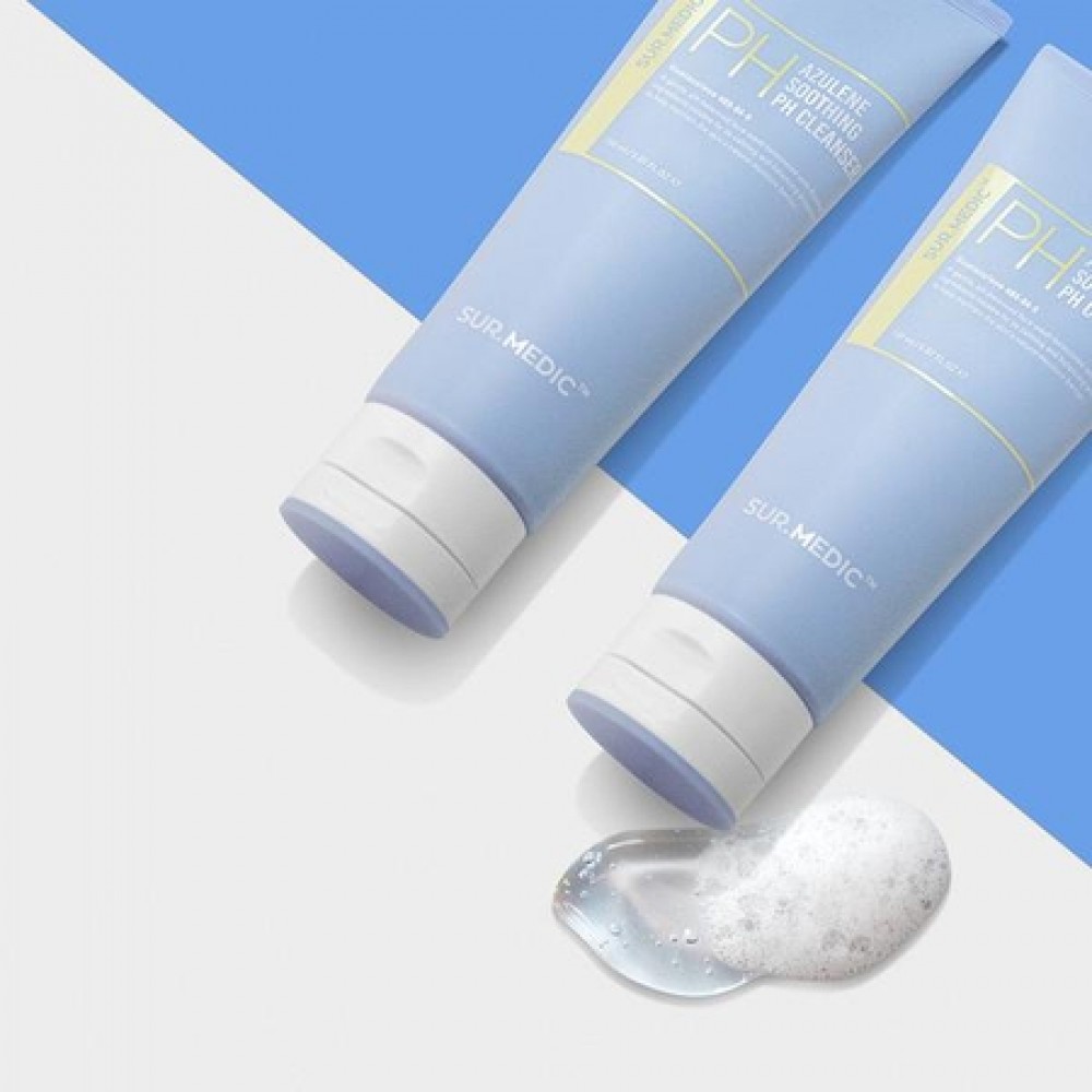 Очищуюча заспокійлива пінка з азуленом  Neogen Sur.Medic+ Azulene Soothing Ph Cleanser