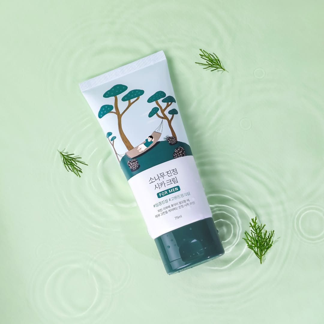 Успокаивающий крем для мужчин Round lab For Men Pine Calming Cica Cream, 75 мл