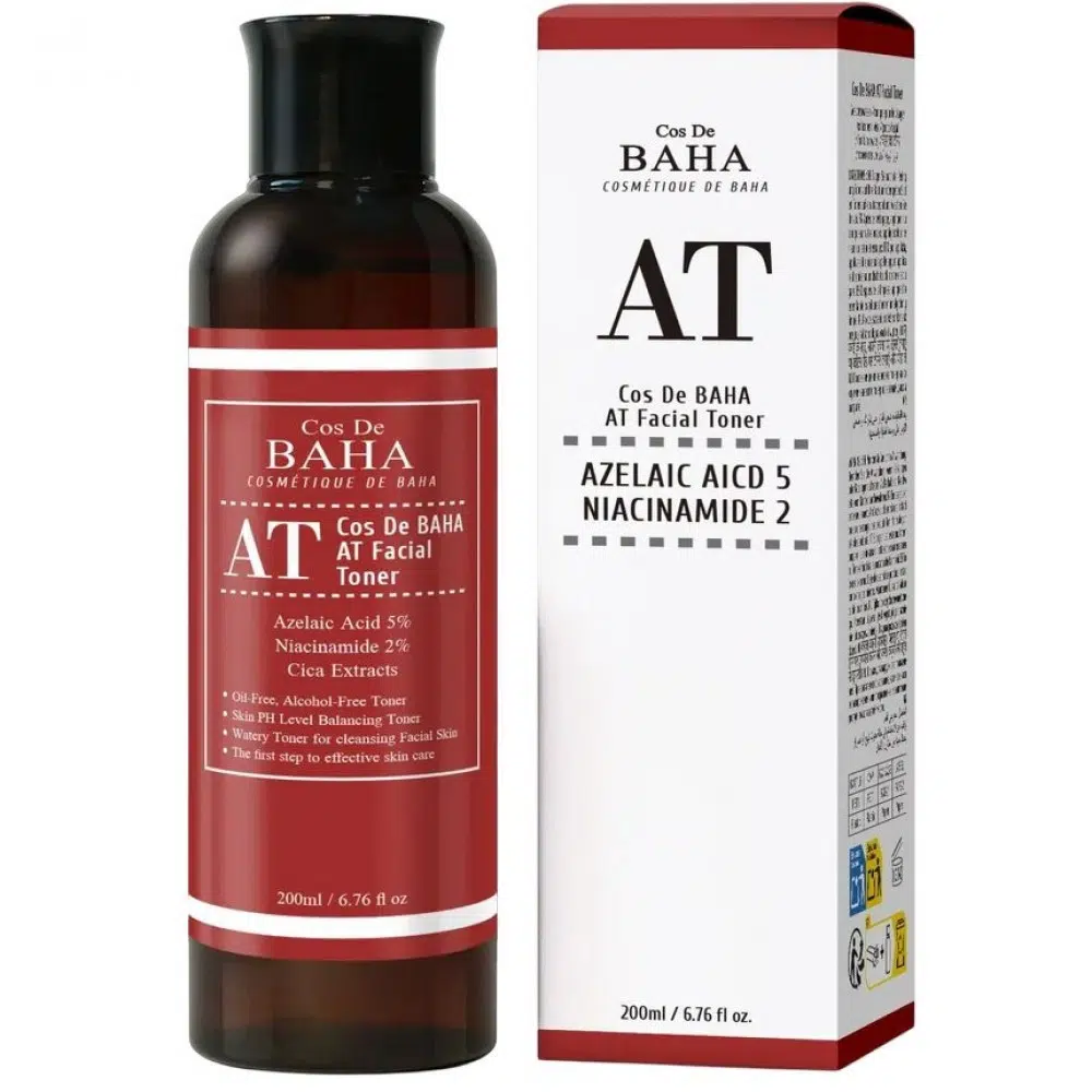 Тонер для лица с азелеиновой кислотой Cos de Baha AT Facial Toner, 200мл