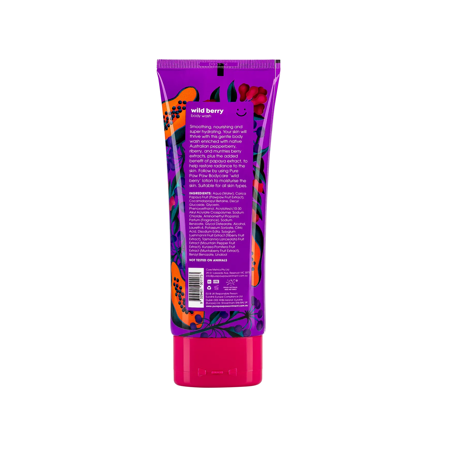 Гель для душа Pure Paw Paw Body Care Wild Berry Wash, 200 мл