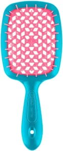SUPERBRUSH WITH SOFT MOULDED TIPSГребінець - бірюзова з рожевим