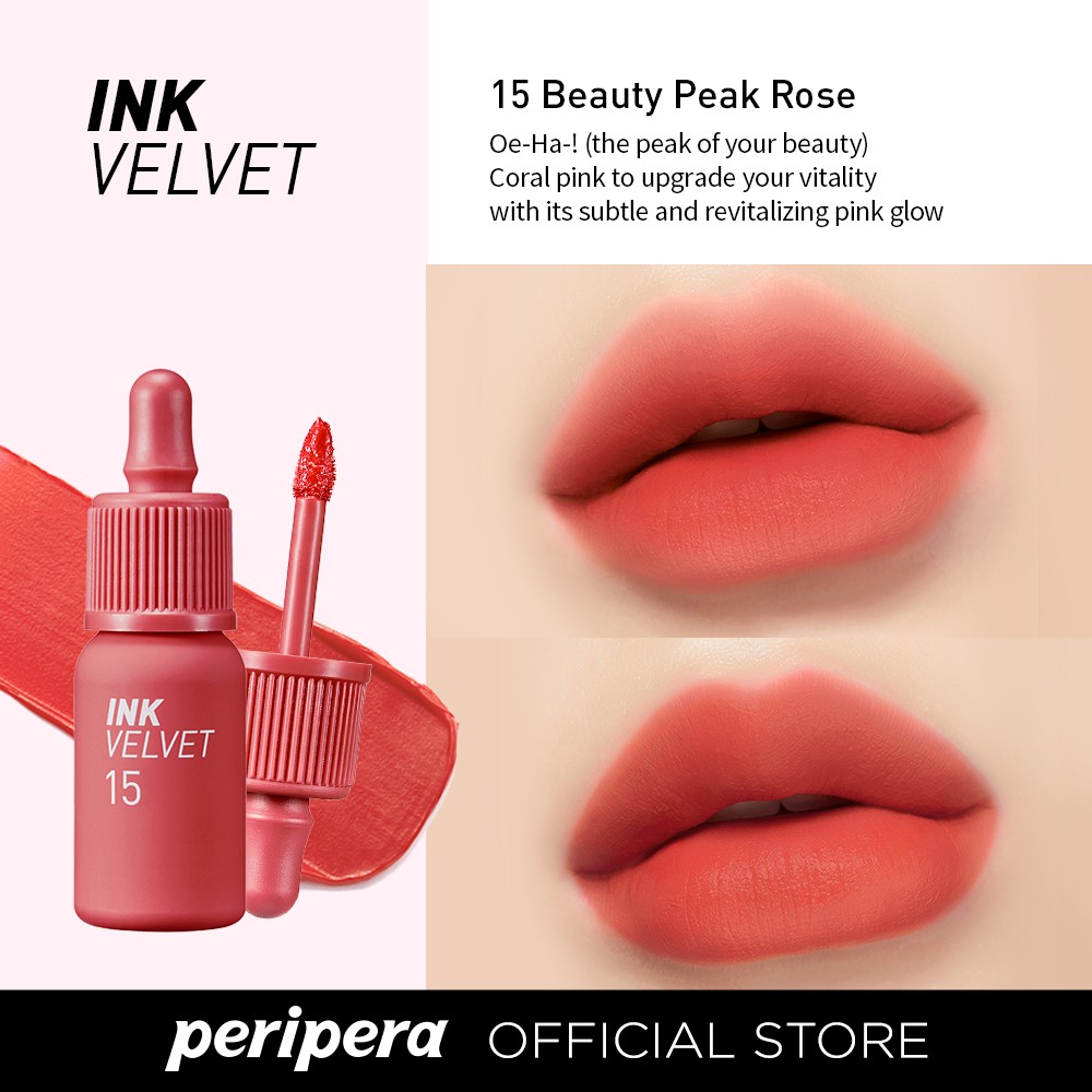 Матовий тінт для губ Peripera Ink The Velvet – 15 Beauty Peak Rose до 12.2025