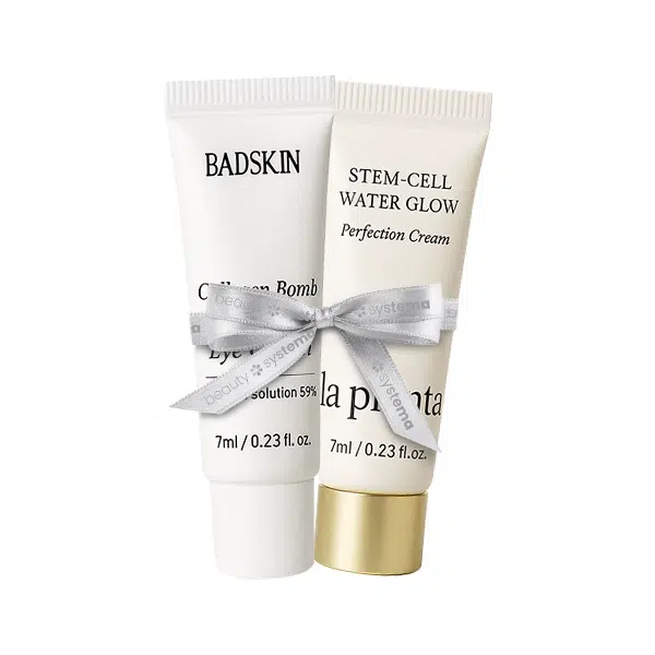 Лифтинг-крем для век и шеи Bad Skin 7мл и крем со стволовыми клетками La Pianta 7мл подарок
