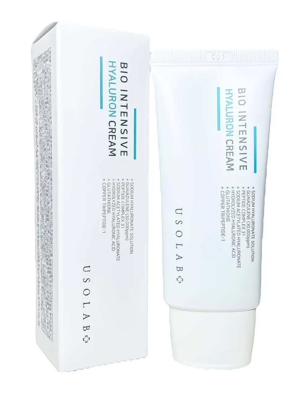 Интенсивный увлажняющий, успокаивающий и омолаживающий крем Usolab Bio Intensive Hyaluron Cream, 50 мл