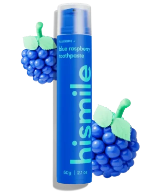 Зубная паста со вкусом голубой малины, 60 г
