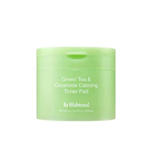 Green Tea & Ceramide Calming Toner PadЗаспокійливі охолоджуючі тонер-пади, 70 шт