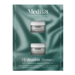 Hydration HeroesНабір тревел-версій бестселерних кремів для глибокого зволоження та підтримки захисного бар’єра шкіри, 2х12,5 мл