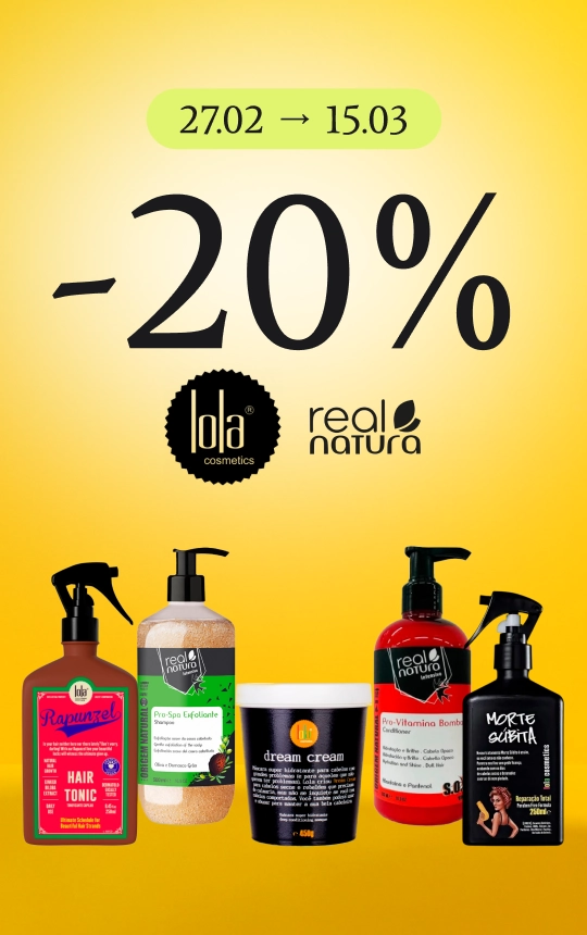 -20% на догляд за волоссям Lola та Real Natura!