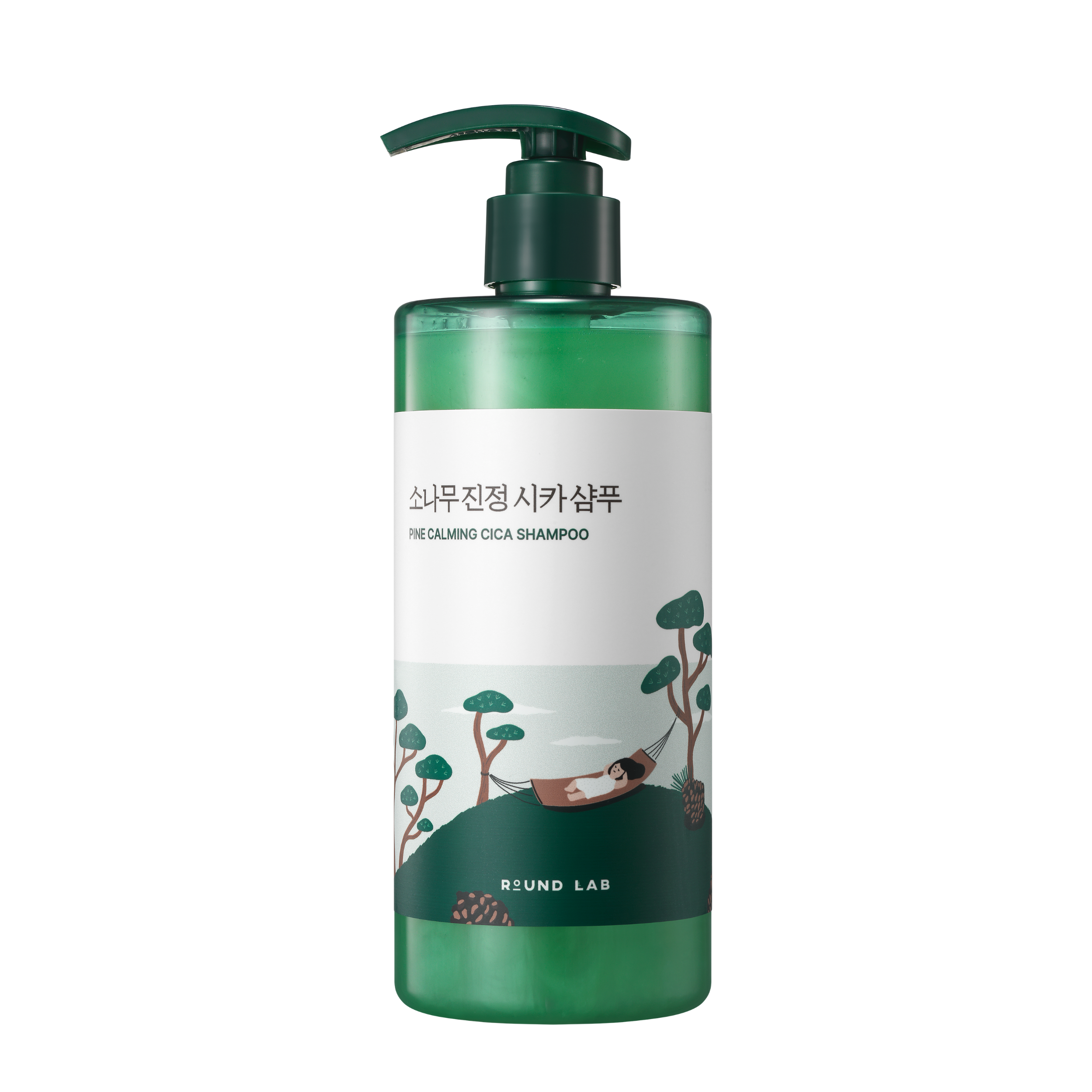 Заспокійливий шампунь з екстрактом голок сосни ROUND LAB Pine Calming Cica Shampoo, 400 мл