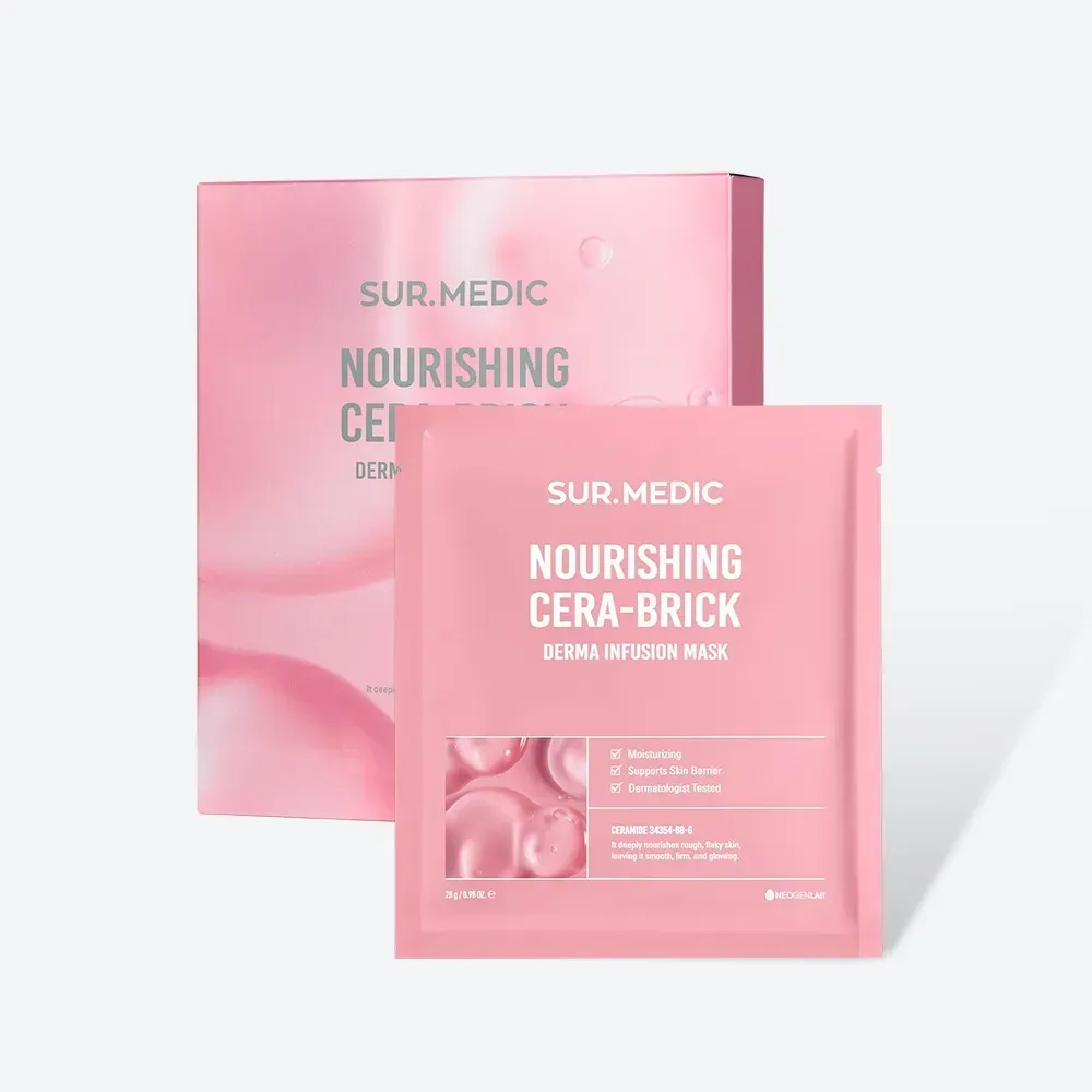 Живильна тканинна маска з церамідами Neogen Sur.Medic+ Nourishing Cera-Brick Derma Infusion Mask, 28 гр