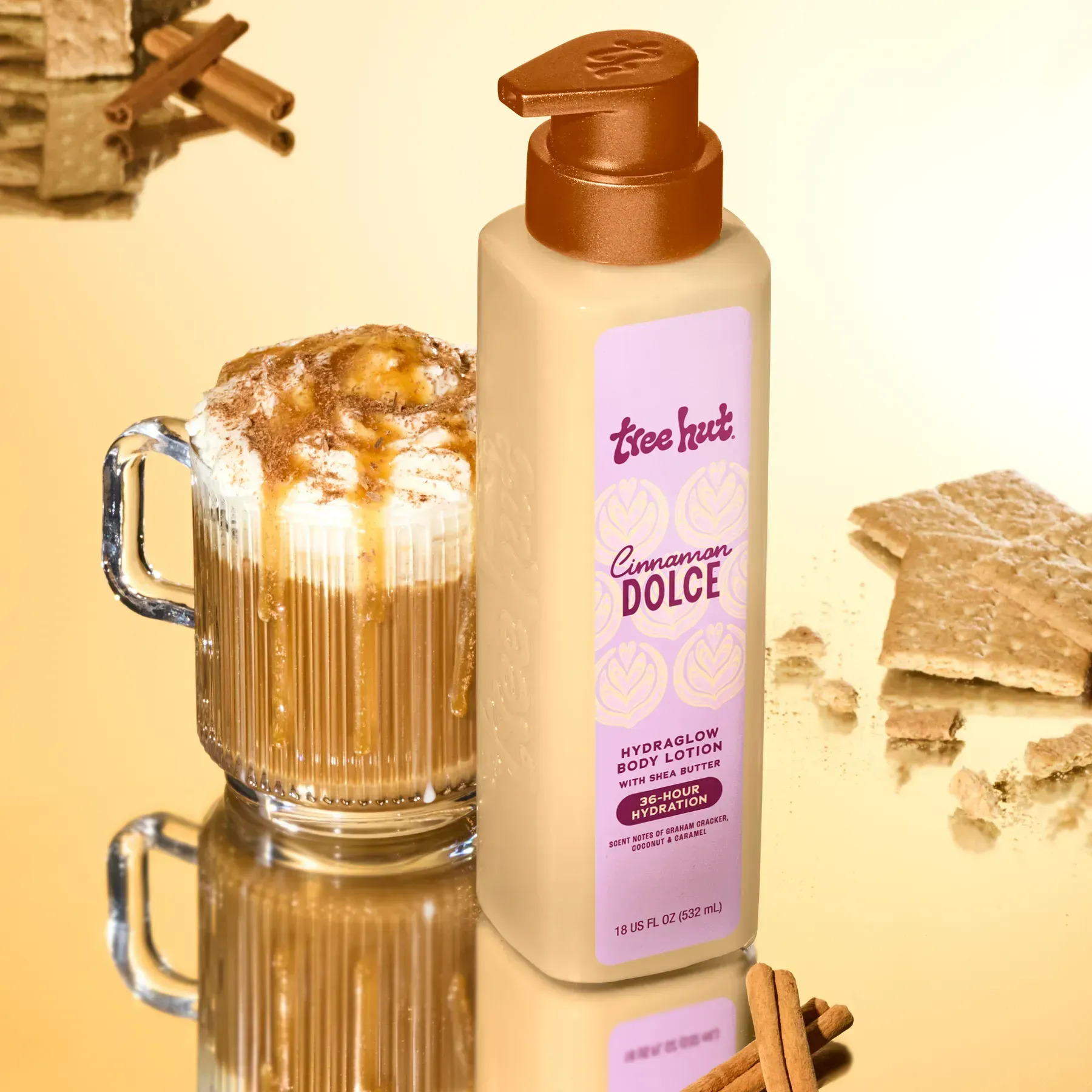 Лосьон для тела Tree Hut Cinnamon Dolce Hydraglow Body Lotion, 532