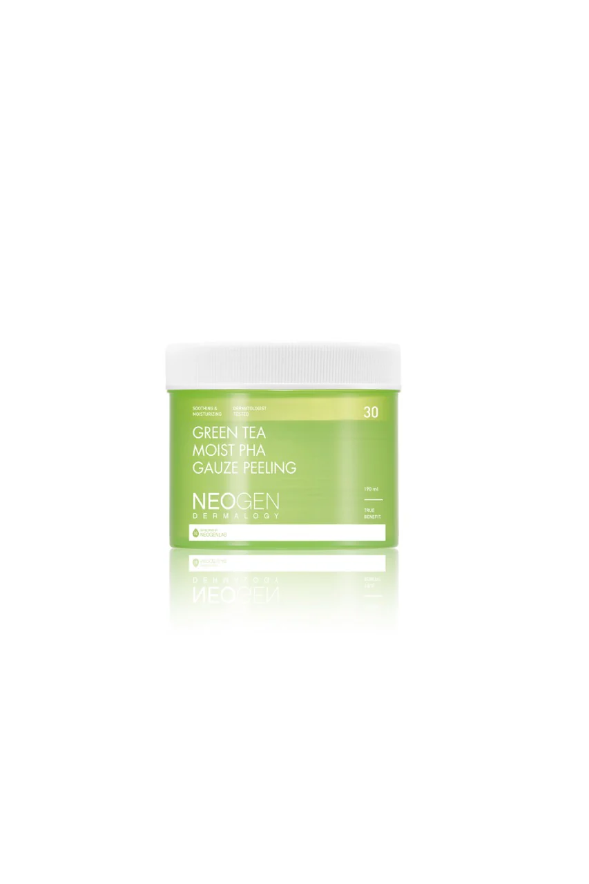 NEOGEN DERMALOGY GREEN TEA MOIST PHA GAUZE PEELING – пілінг пади з екстрактом зеленого чаю NEOGEN DERMALOGY GREEN TEA MOIST PHA GAUZE PEELING , 190 мл/ 30 шт
