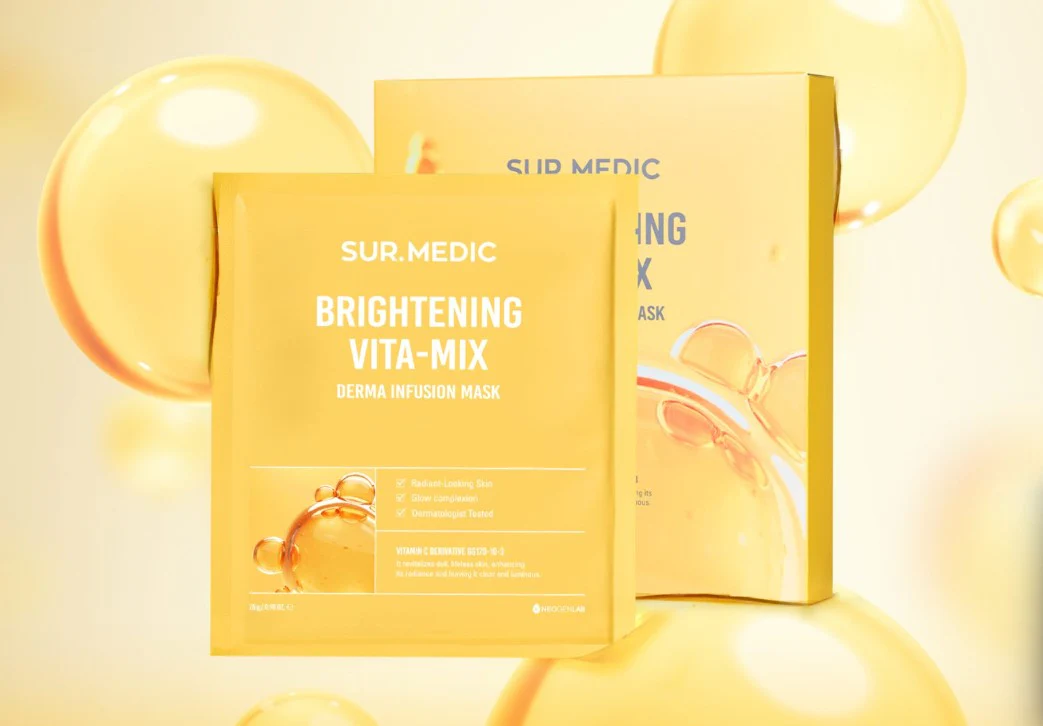 Освітлювальна тканинна маска з комплексом Sur.Medic+ Brightening Vita-Mix Derma Infusion Mask, 28 гр